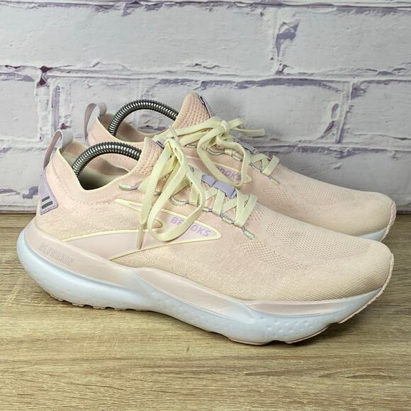 Brooks Glycerin StealthFit 21 Pink Running Shoes Women's Size 11 Knit Sneakers - Picture 1 of 8